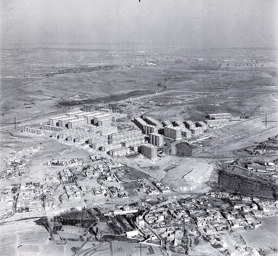 Barrio del Pilar, diciembre 1965, Mariano Bagües, BNE Bagues_1_2794_1