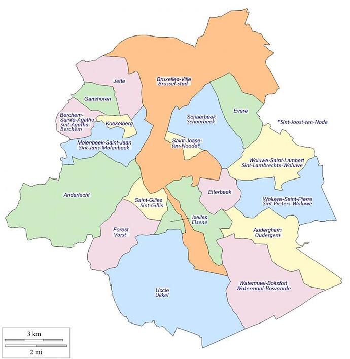 región-de-bruselas-mapa