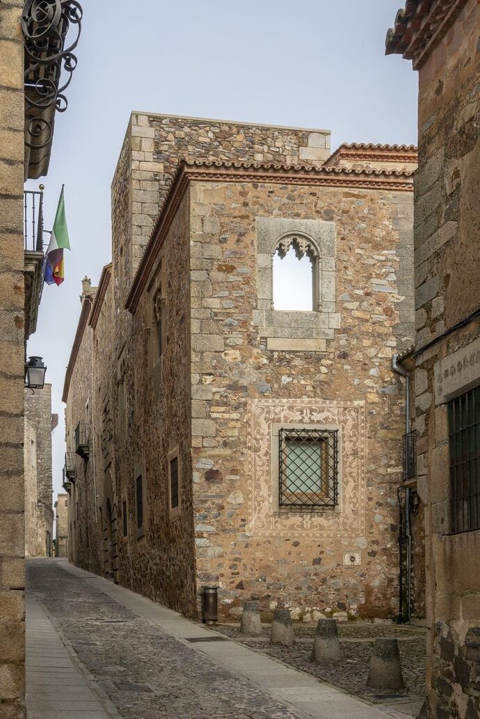 TUNON-Y-ALBORNOZ-.-CASA-PALACIO-PAREDES-SAAVEDRA.-ATRIO-II-.-Caceres-Luis-Asin-afasia-1-768x1151