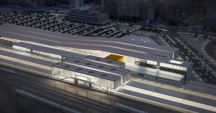 Infografía estación Valencia Joaquín Sorolla_exterior panorámica