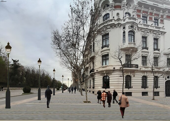 Alfonso XII ensanche aceras