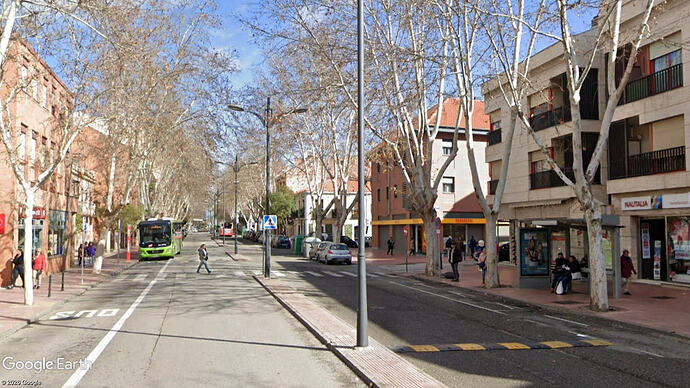 Avenida de Guadalajara antes