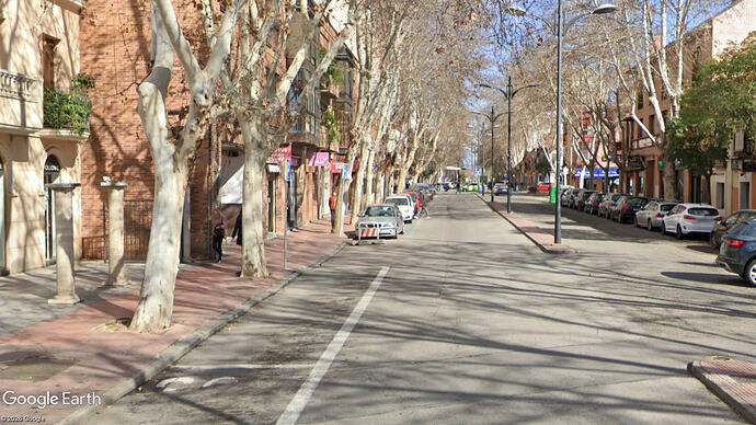 Acera norte antes