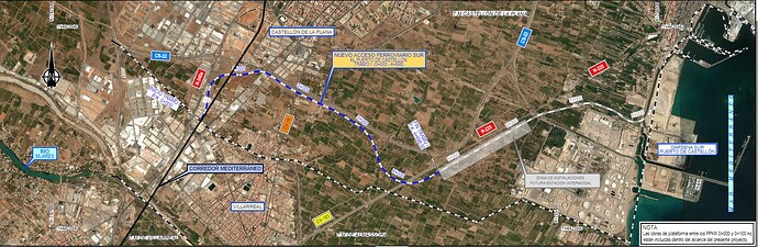 Plano de situación acceso sur Puerto de Castellón 2