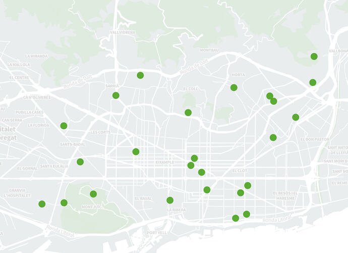 Mapa de futuras zonas verdes