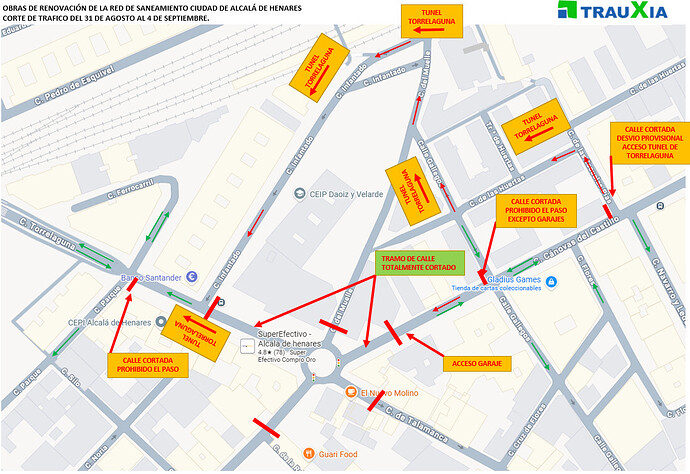 Corte calles colector 2