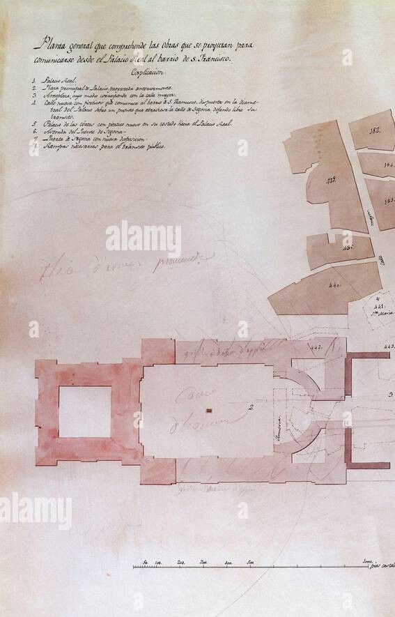 plano-comunicacion-p-real-iglesia-de-san-francisco-author-silvestre-perez-y-martinez-1767-1825-location-museo-de-historia-mapas-y-planos-madrid-spain-2WM32YD~2